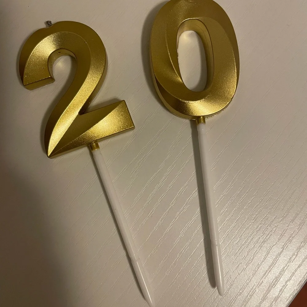 #20 Gold Chrome Candles